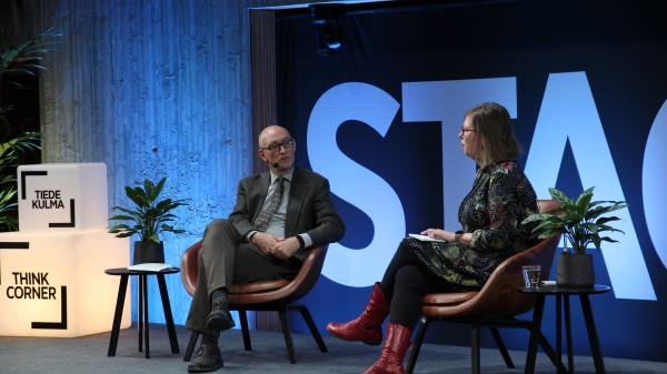 Keith Brown in conversation with Emilia Palonen at University of Helsinki's ThinkCorner