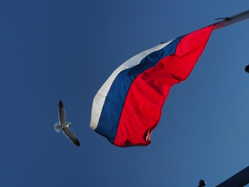 Russian Flag Waving