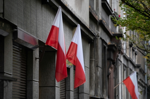Polish Flags in public
