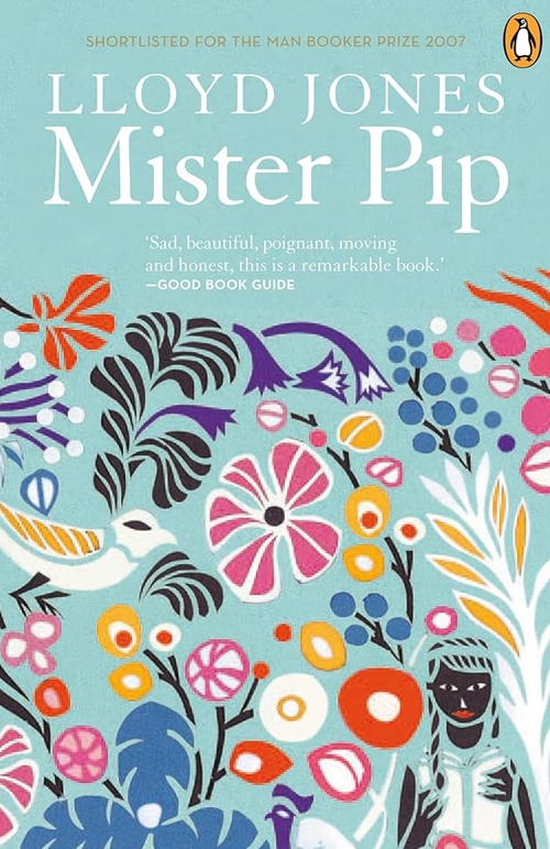 Mister Pip Book Cover colorful cartoon flowers